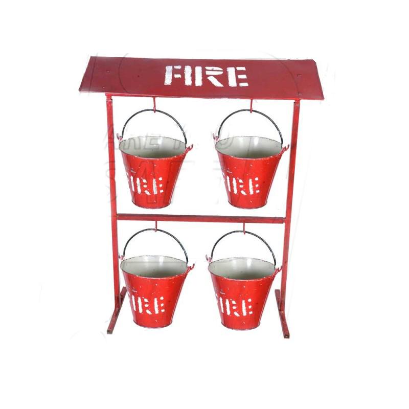 FIRE BUCKET STAND FOR 4 BUCKET
