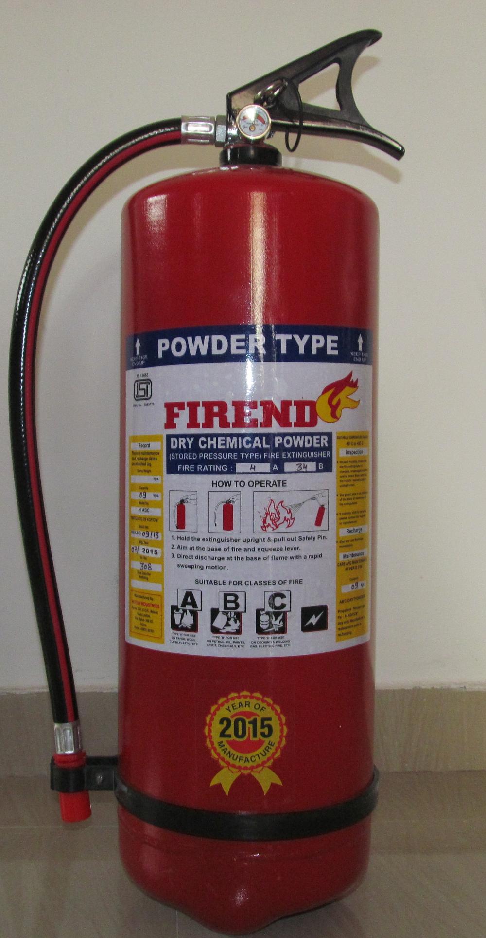 ABC FIRE EXTINGUISHER DEALERS 9 KG.